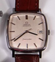 Lot 215 - An Omega Seamaster steel cased gents...