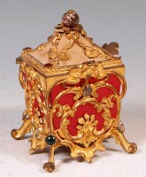 Lot 356 - A French Rococo Revival gilt metal dressing...