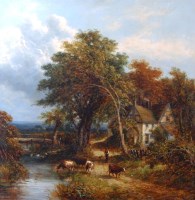 Lot 510 - 19th century English school - Rural landscape...