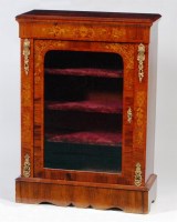 Lot 555 - A Victorian figured walnut and marquetry...