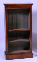 Lot 556 - A Victorian style figured walnut freestanding...