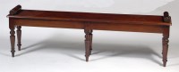 Lot 561 - A Victorian style mahogany double window seat,...