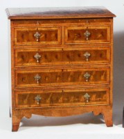 Lot 580 - A William & Mary style oyster laburnum...