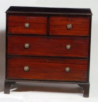 Lot 581 - An early 19th century mahogany squarefront...
