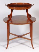 Lot 586 - A circa 1900 Sheraton Revival satinwood and...