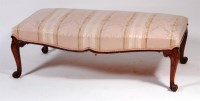 Lot 592 - A Victorian walnut and floral upholstered...
