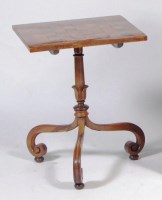 Lot 604 - A 19th century rosewood pedestal games table,...