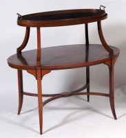 Lot 608 - An Edwardian inlaid mahogany and crossbanded...