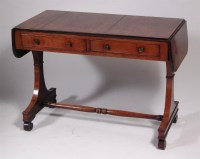 Lot 616 - A Regency mahogany sofa table, having twin...