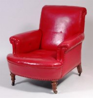 Lot 617 - A Victorian walnut framed armchair in the...