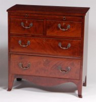 Lot 626 - A mahogany chest, 19th century and later,...