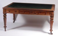 Lot 627 - A circa 1830 mahogany library table, the top...