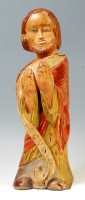 Lot 288 - An early 20th century Folk Art carved and...