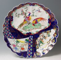 Lot 67 - A Japanese Meiji Period wall charger, of lobed...