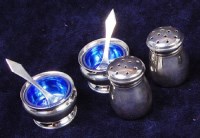 Lot 163 - A modern set of ten Japanese silver miniature...