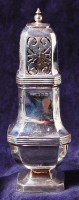 Lot 175 - A modern silver pedestal lighthouse sugar...