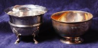 Lot 179 - A silver footed sugar bowl, of undecorated...