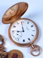 Lot 214 - A J W Benson 9ct gold cased gents full hunter...