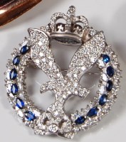 Lot 250 - A contemporary 18ct white gold Army Air Corps...