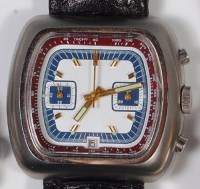 Lot 256 - A modern Swiss made brushed aluminium cased...