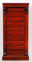 Lot 545 - A Victorian style mahogany Wellington type...