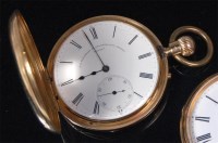 Lot 578 - A G E Frodsham 18ct gold cased gents half...