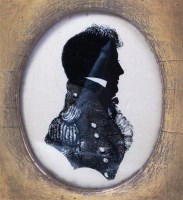 Lot 680 - A Victorian profile portrait silhouette of a...