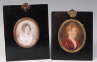 Lot 685 - A Victorian head and shoulders portrait...