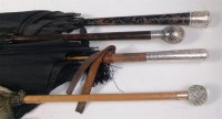 Lot 694 - Four various ladies parasols, to include;...
