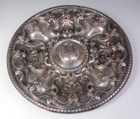 Lot 471 - A Portuguese silver commemorative dish, as an...