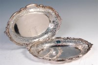 Lot 473 - A pair of Mappin & Webb silver oval dishes,...