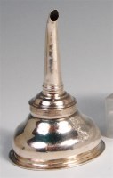 Lot 506 - A late Georgian silver wine funnel,...