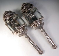 Lot 508 - A good pair of late 19th century French silver...