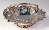 Lot 509 - A mid Victorian silver cake basket, of lobed...