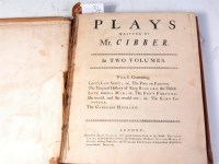 Lot 434 - CIBBER Colley, Plays, London 1721, first...