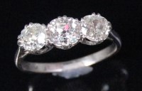 Lot 535 - An 18ct white gold and diamond set ladies...