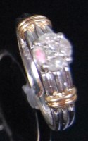 Lot 538 - A contemporary 18ct white gold and diamond set...