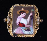 Lot 531 - A late 19th century Continental enamel...