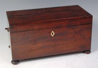 Lot 641 - An early 19th century mahogany tea caddy,...