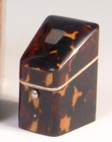 Lot 645 - A late Victorian tortoiseshell and ivory stamp...