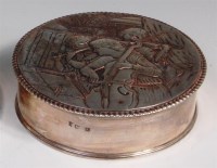 Lot 497 - An Edwardian silver dressing table box, the...