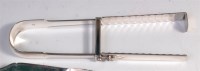 Lot 501 - A pair of late Georgian silver asparagus tongs,...