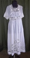 Lot 610 - A circa 1915 white cotton lawn dress, with...