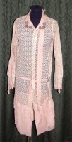 Lot 614 - A 1920s cream lace afternoon robe, with faux...