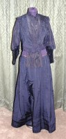 Lot 615 - A late Victorian black skirt and bodice,...