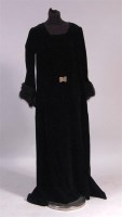 Lot 625 - A mid 20th century ladies velvet full length...
