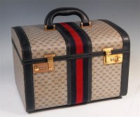 Lot 631 - A Gucci ladies travelling fitted vanity case,...
