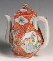 Lot 711 - A Chinese famille rose teapot and cover, the...