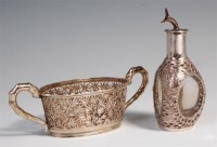Lot 742 - An early 20th century Chinese silver small...