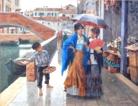 Lot 765 - Ernesto Levorati (act.1880-1893) - A Venetian...